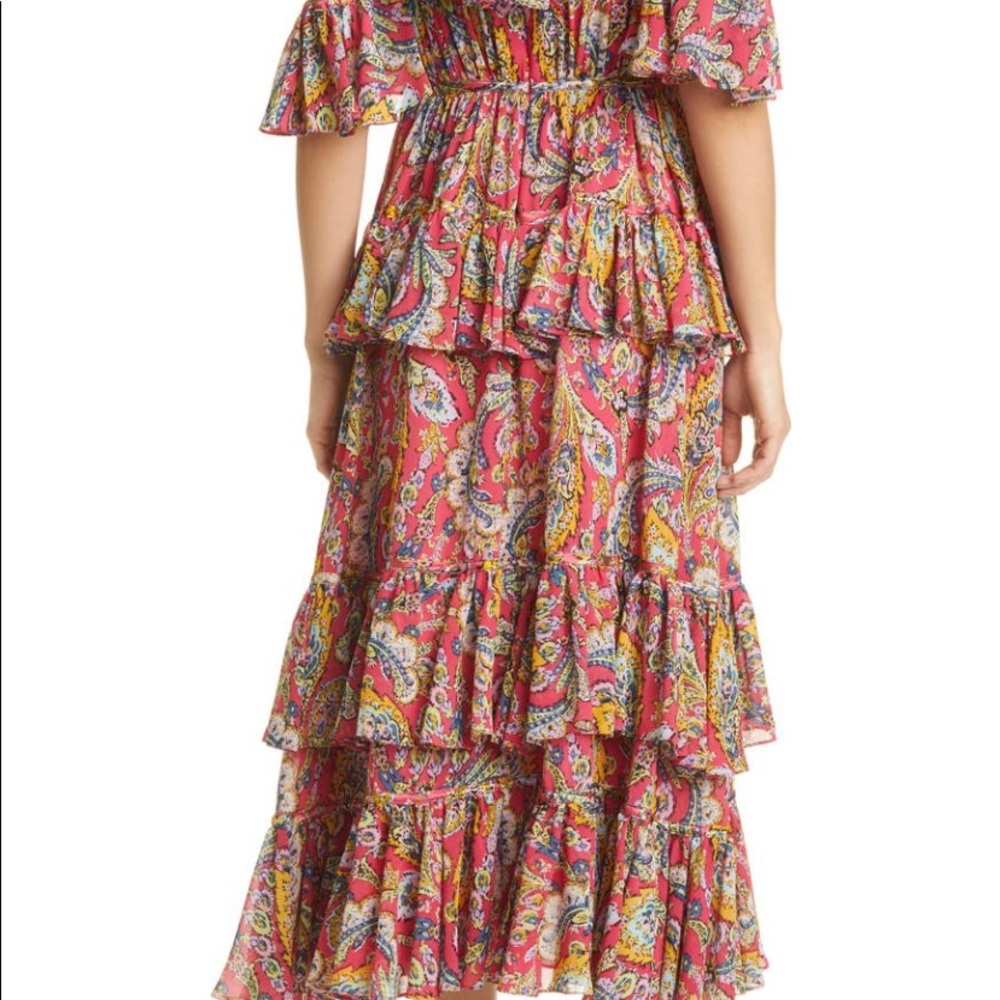 Cinq à Sept Collier Floral Print Midi Dress - Picture 5 of 6